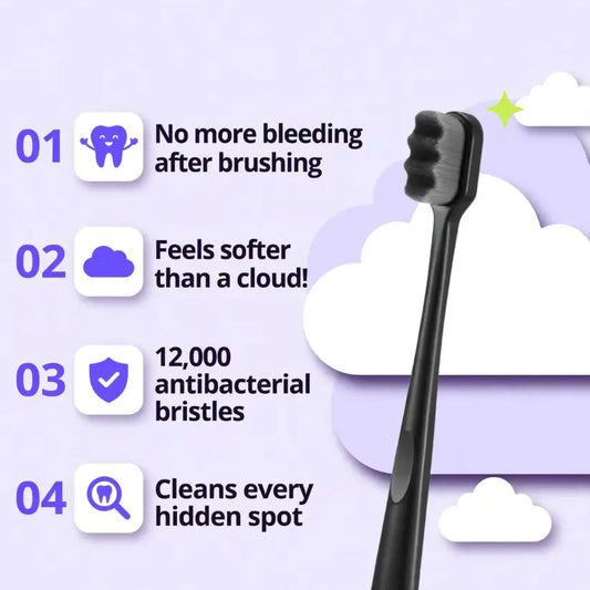 ORALOO Nano Toothbrush | Soft on Gums | Scrubs off Plaque
