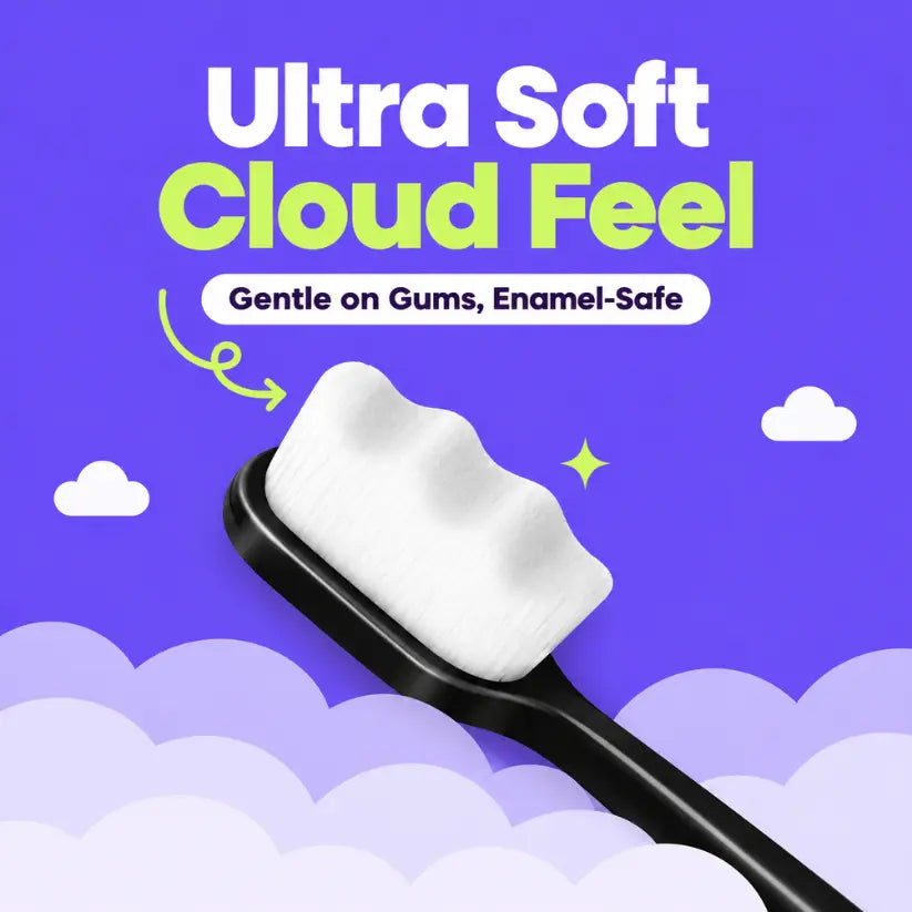 ORALOO Nano Toothbrush | Soft on Gums | Scrubs off Plaque