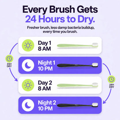 Nano Toothbrush Bundles for Day & Night | Gentle and Hygienic
