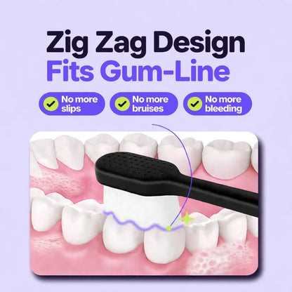 ORALOO Nano Toothbrush | Soft on Gums | Scrubs off Plaque