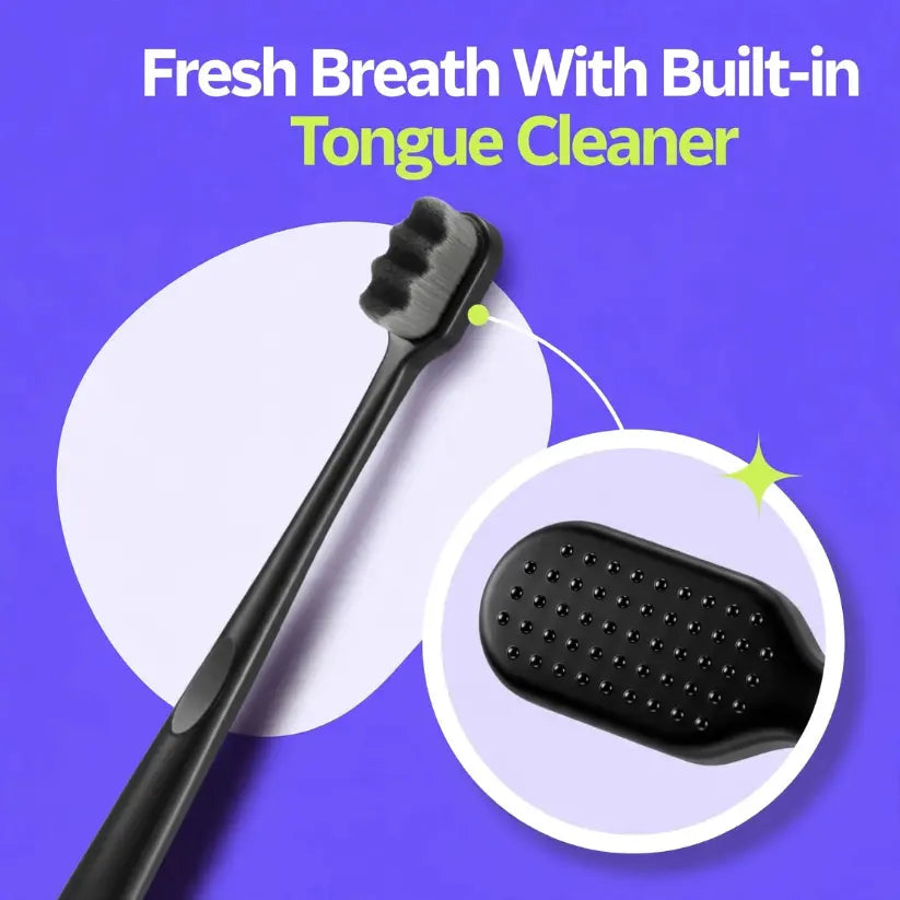 ORALOO Nano Toothbrush | Soft on Gums | Scrubs off Plaque